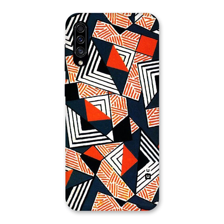 Colored Cuts Pattern Back Case for Galaxy A30s