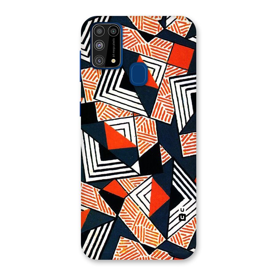 Colored Cuts Pattern Back Case for Galaxy F41