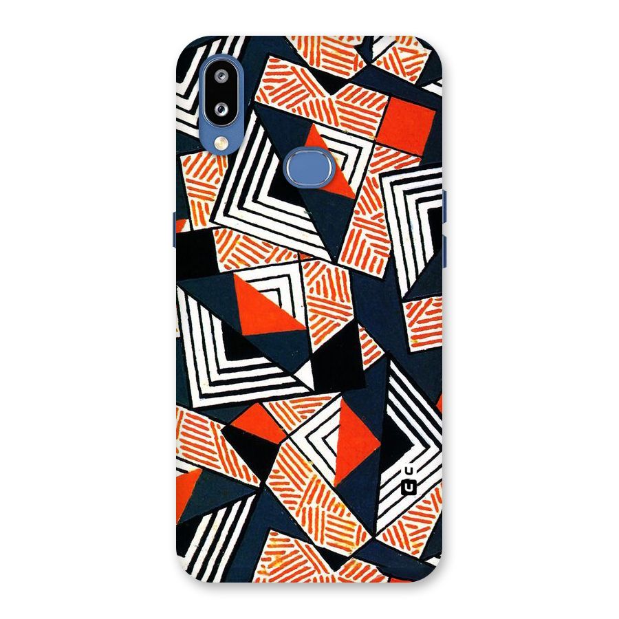 Colored Cuts Pattern Back Case for Galaxy M01s