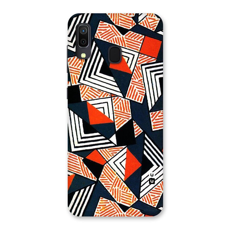 Colored Cuts Pattern Back Case for Galaxy M10s