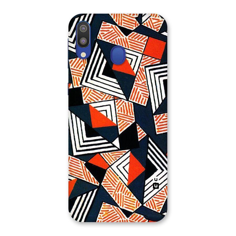 Colored Cuts Pattern Back Case for Galaxy M20