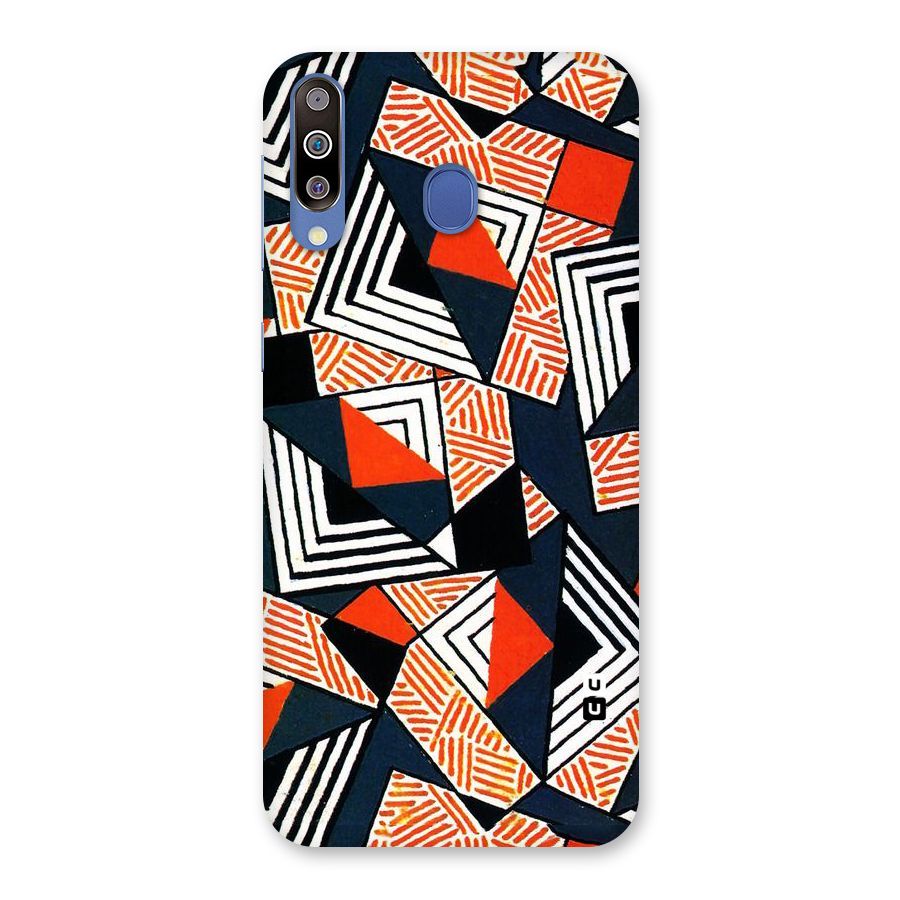 Colored Cuts Pattern Back Case for Galaxy M30
