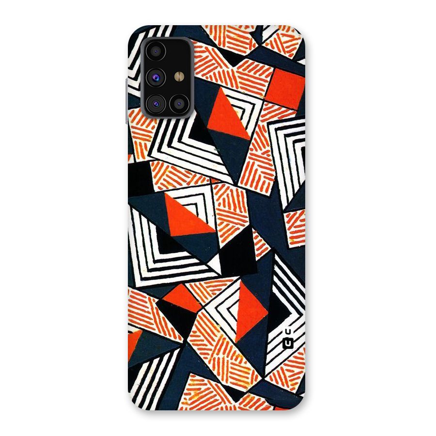 Colored Cuts Pattern Back Case for Galaxy M31s