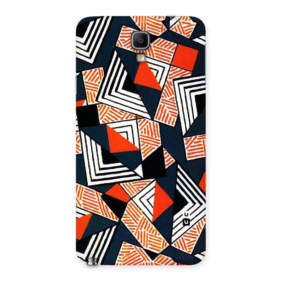 Colored Cuts Pattern Back Case for Galaxy Note 3 Neo