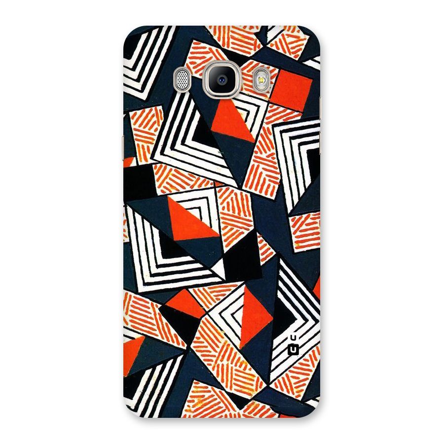 Colored Cuts Pattern Back Case for Galaxy On8