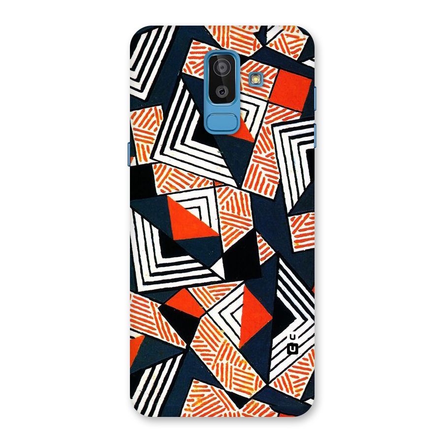 Colored Cuts Pattern Back Case for Galaxy On8 (2018)
