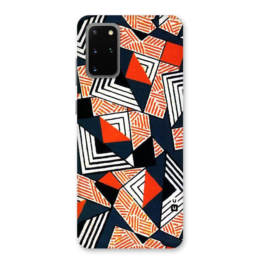 Colored Cuts Pattern Back Case for Galaxy S20 Plus