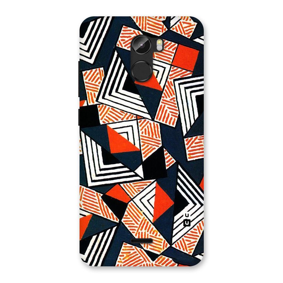 Colored Cuts Pattern Back Case for Gionee X1