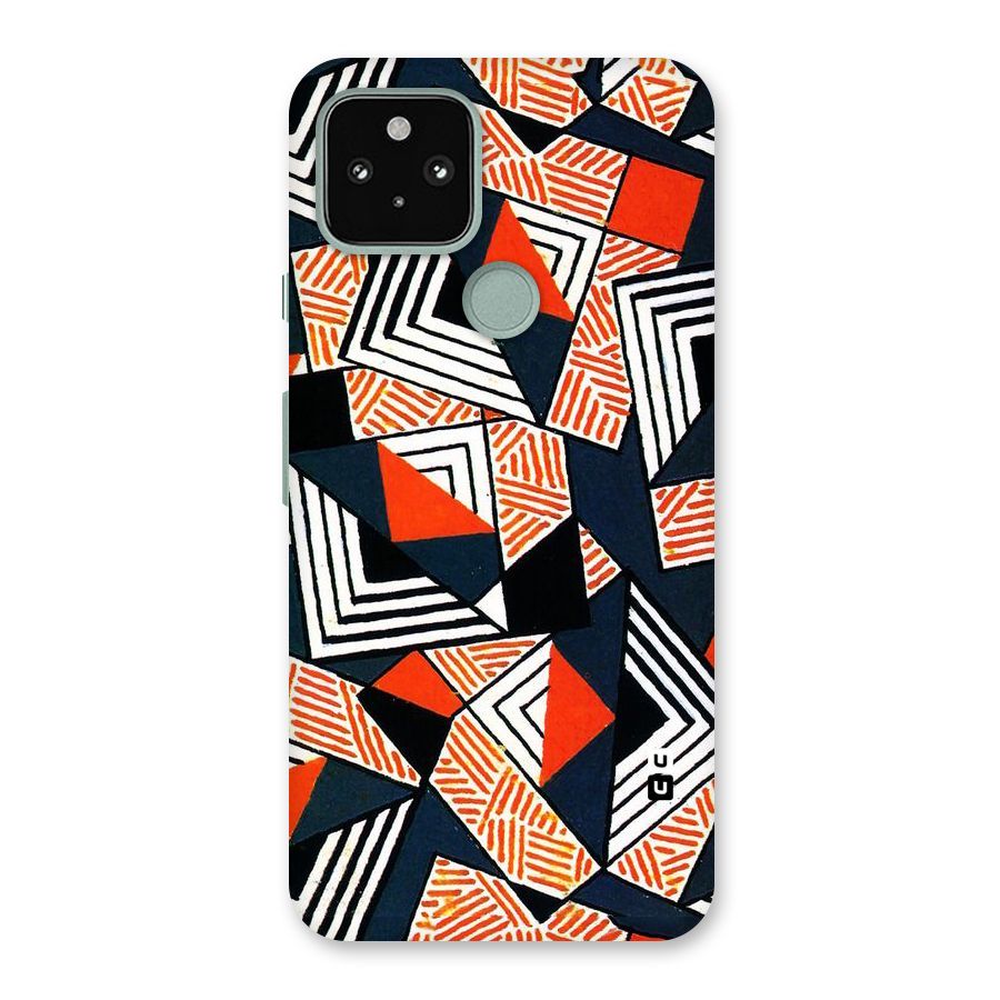 Colored Cuts Pattern Back Case for Google Pixel 5