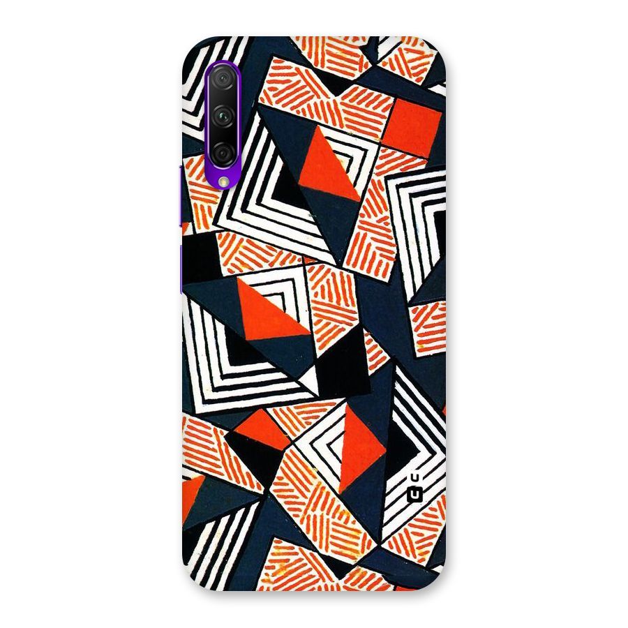 Colored Cuts Pattern Back Case for Honor 9X Pro