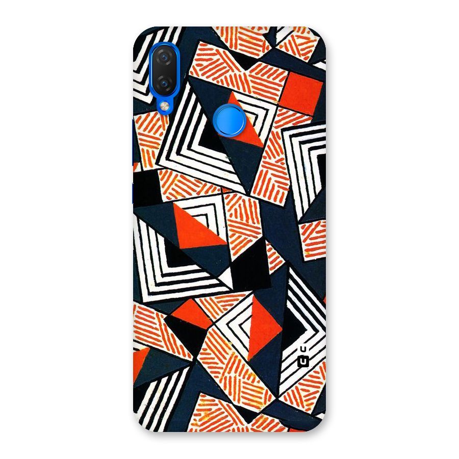 Colored Cuts Pattern Back Case for Huawei P Smart+