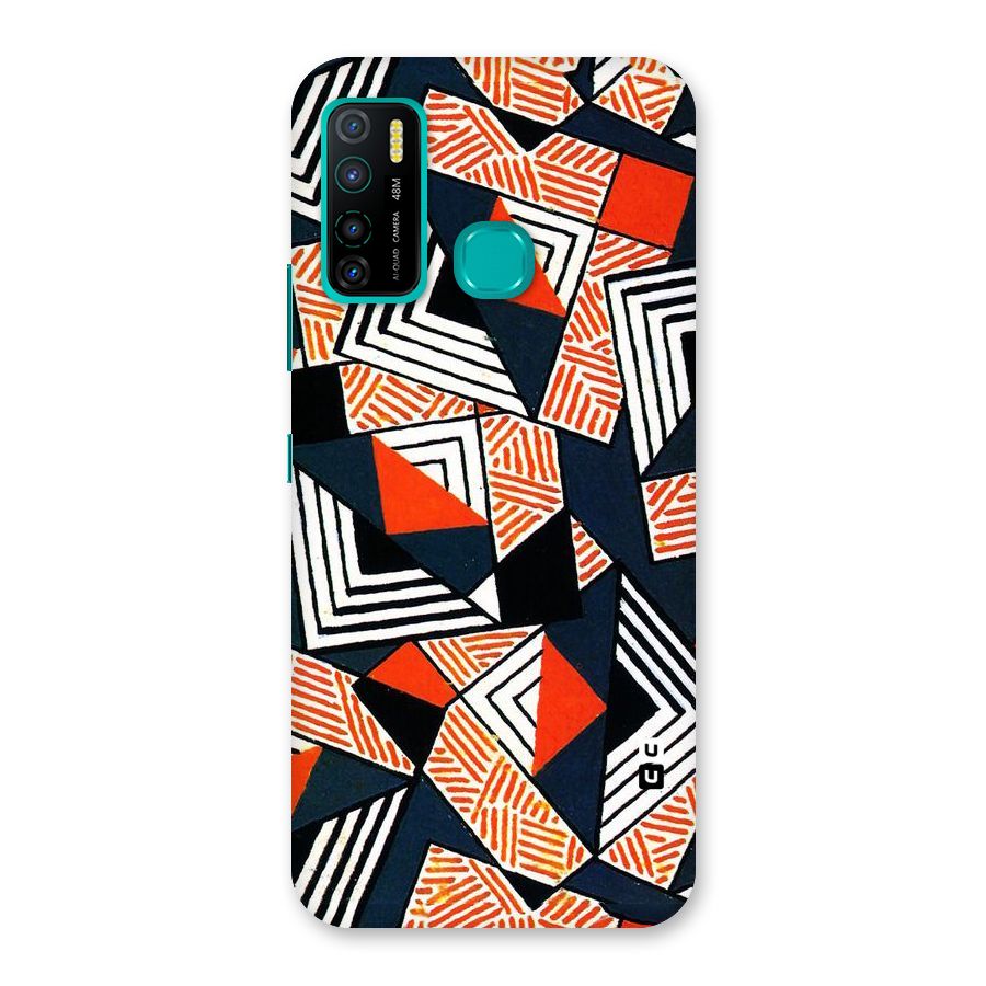 Colored Cuts Pattern Back Case for Infinix Hot 9 Pro