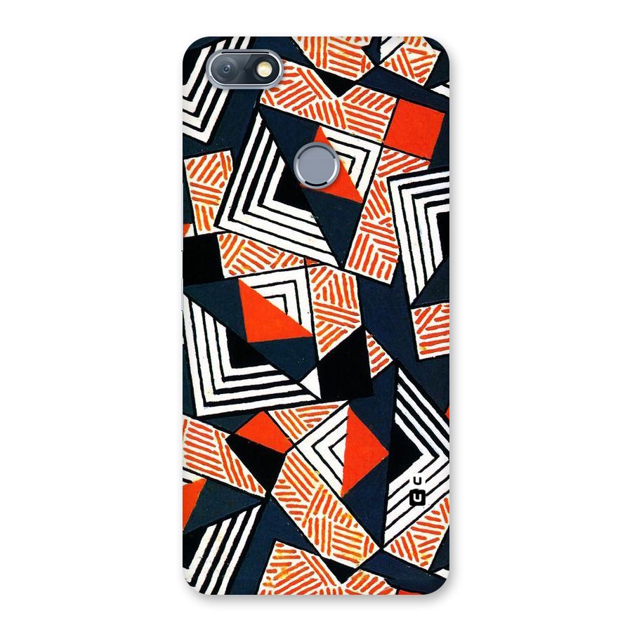 Colored Cuts Pattern Back Case for Infinix Note 5