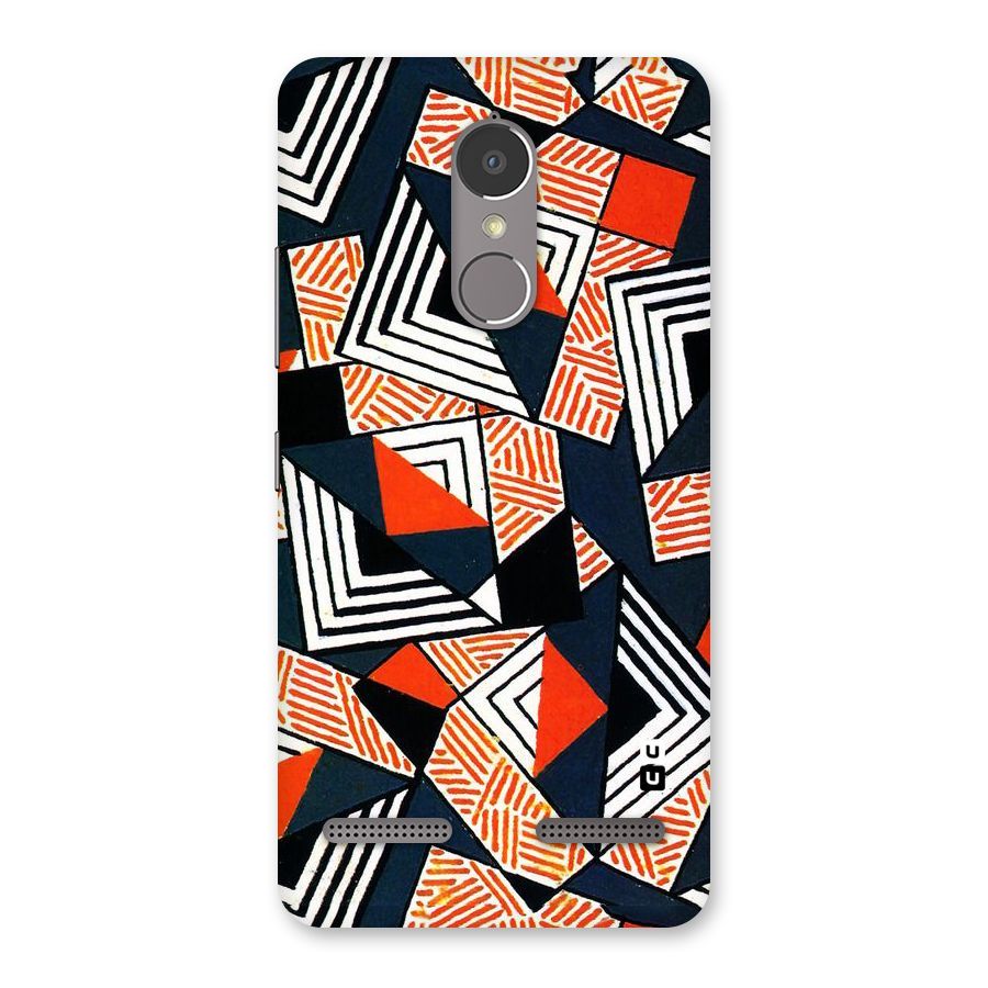 Colored Cuts Pattern Back Case for Lenovo K6 Power
