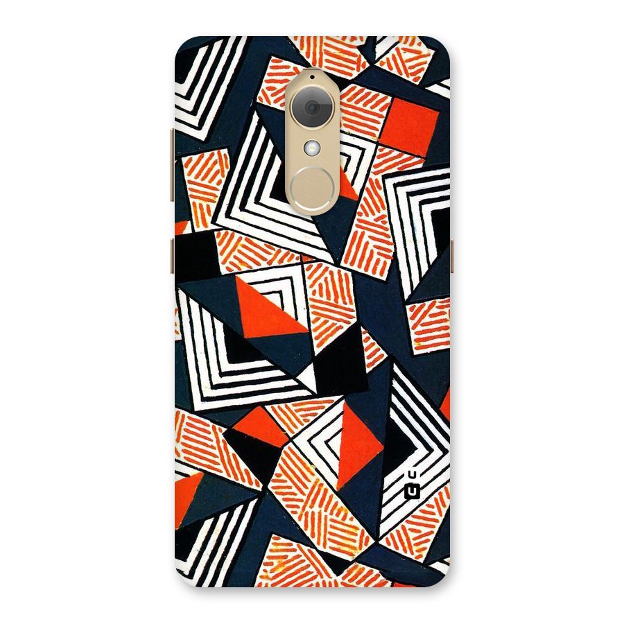 Colored Cuts Pattern Back Case for Lenovo K8