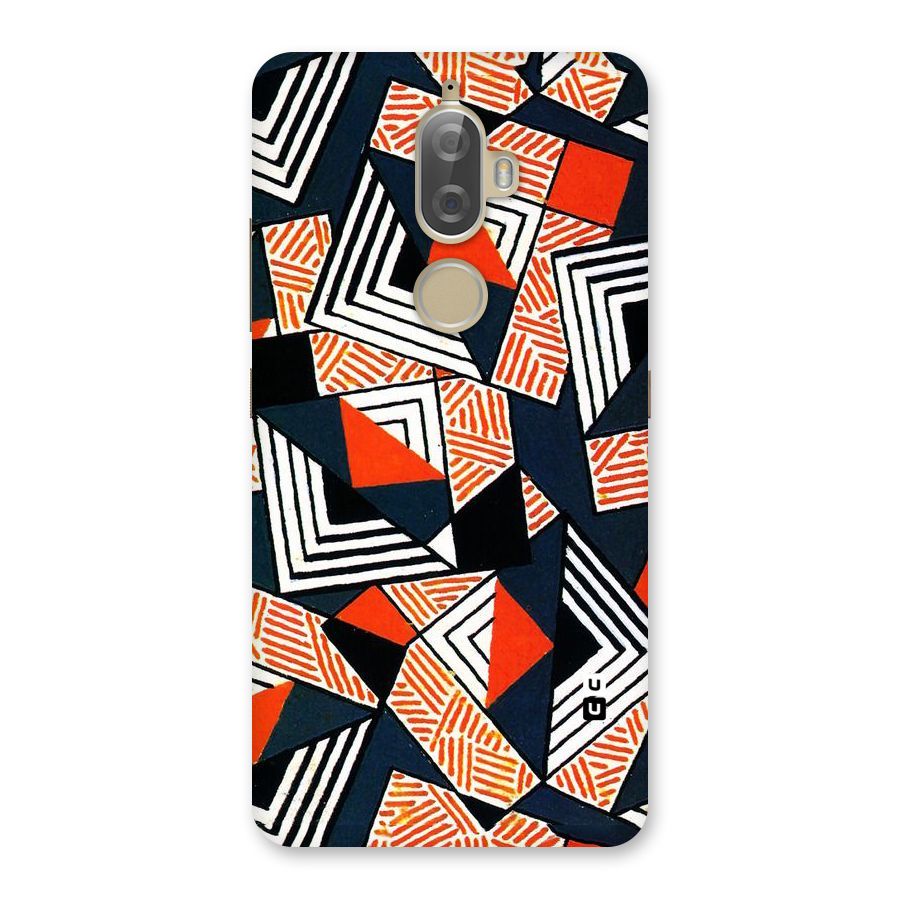Colored Cuts Pattern Back Case for Lenovo K8 Plus
