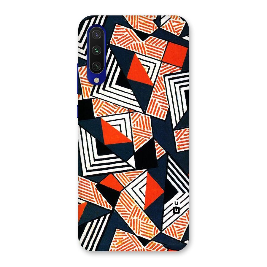 Colored Cuts Pattern Back Case for Mi A3