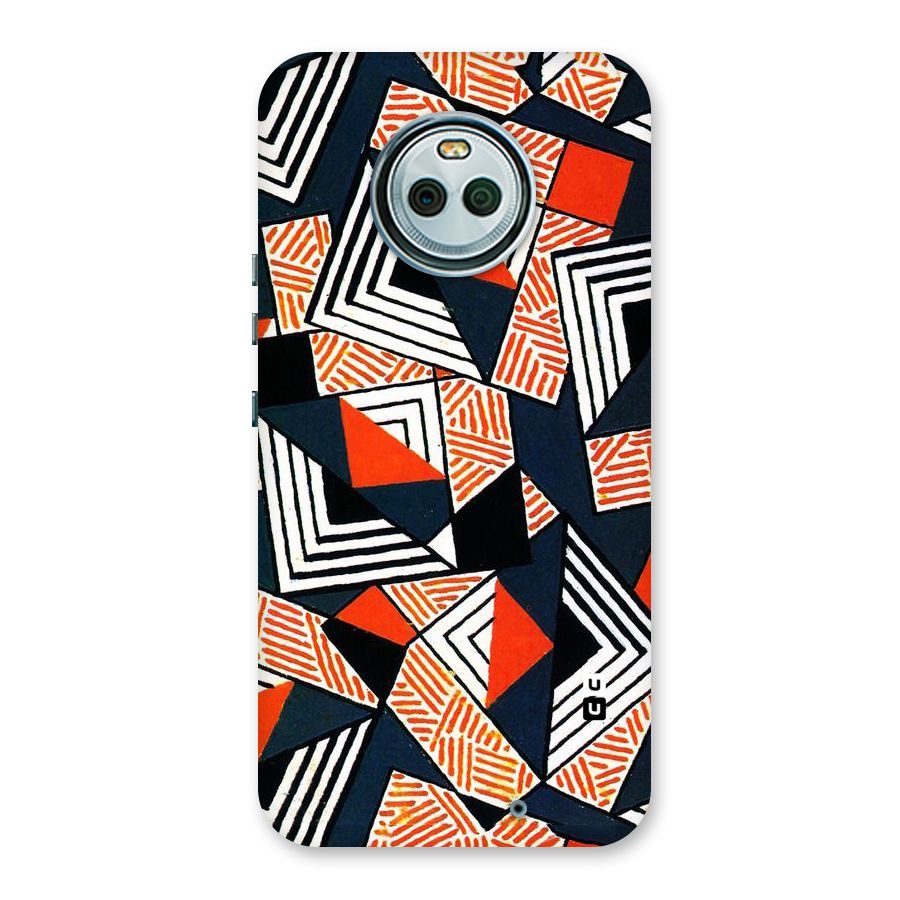 Colored Cuts Pattern Back Case for Moto X4