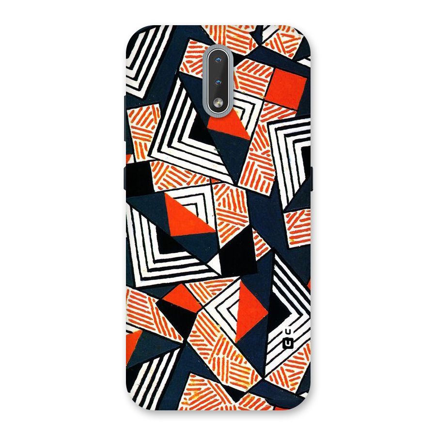 Colored Cuts Pattern Back Case for Nokia 2.3