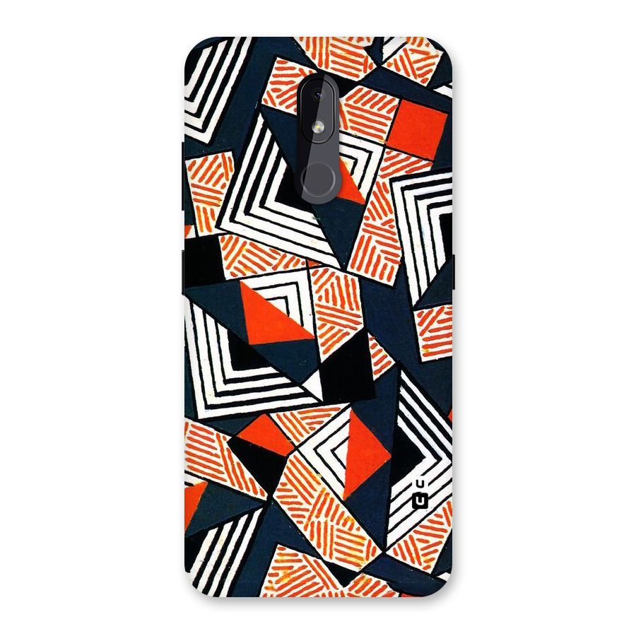 Colored Cuts Pattern Back Case for Nokia 3.2