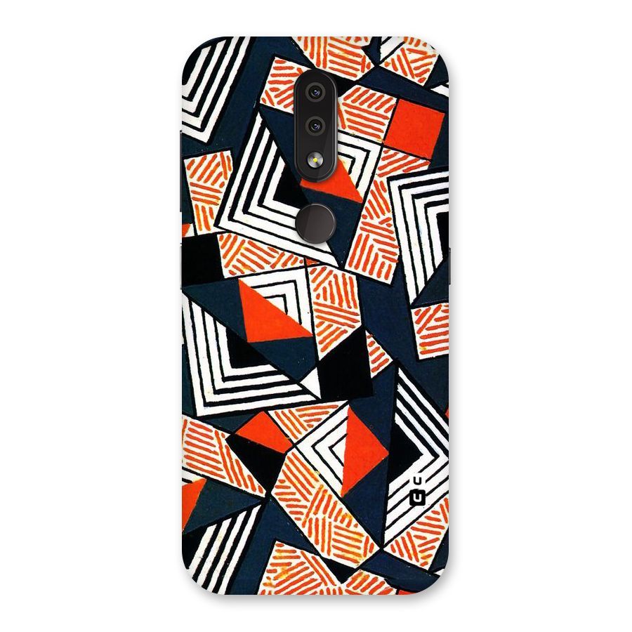 Colored Cuts Pattern Back Case for Nokia 4.2