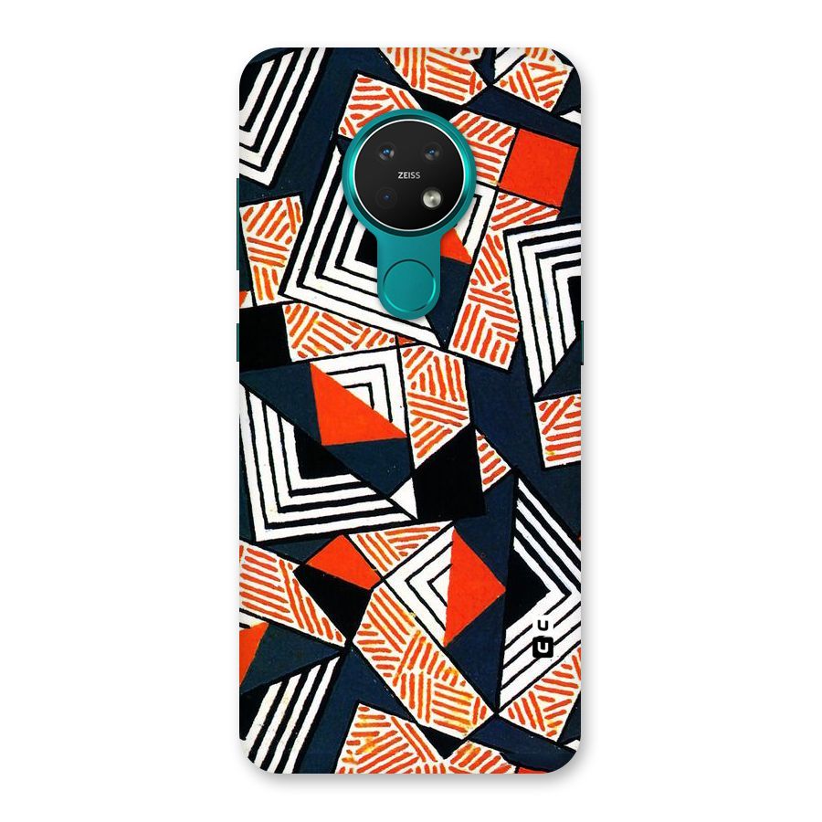 Colored Cuts Pattern Back Case for Nokia 7.2