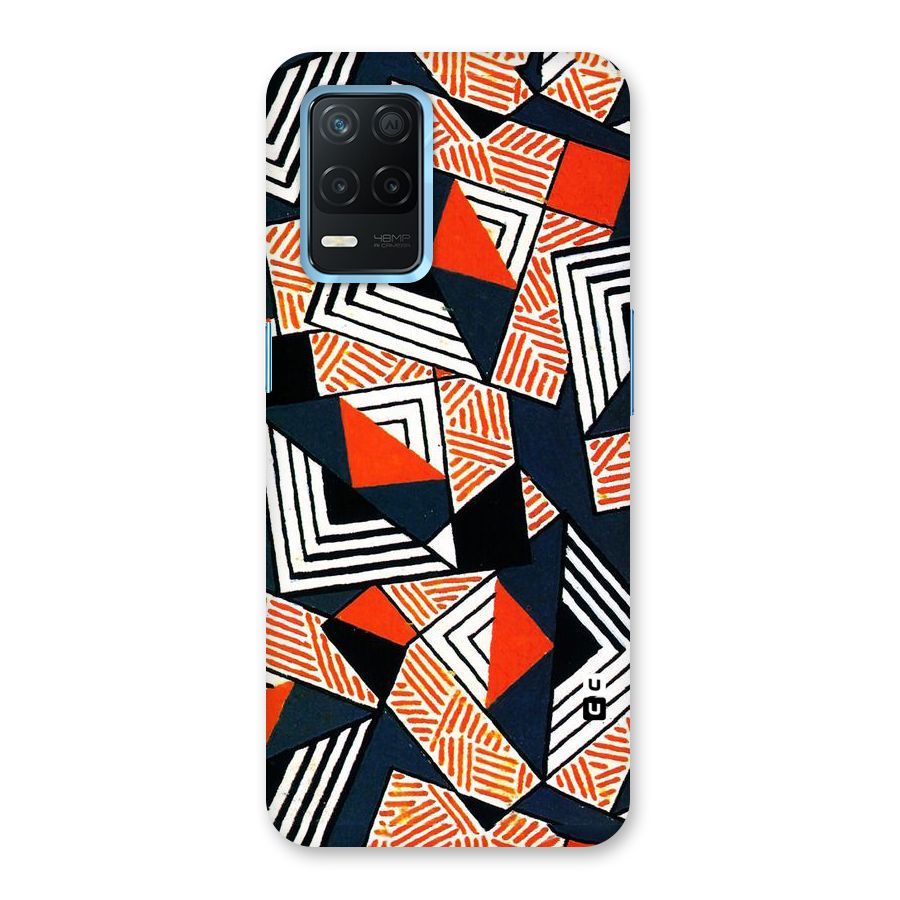 Colored Cuts Pattern Back Case for Realme 8 5G
