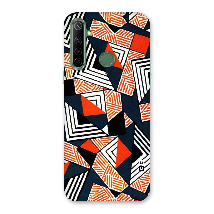 Colored Cuts Pattern Back Case for Realme Narzo 10
