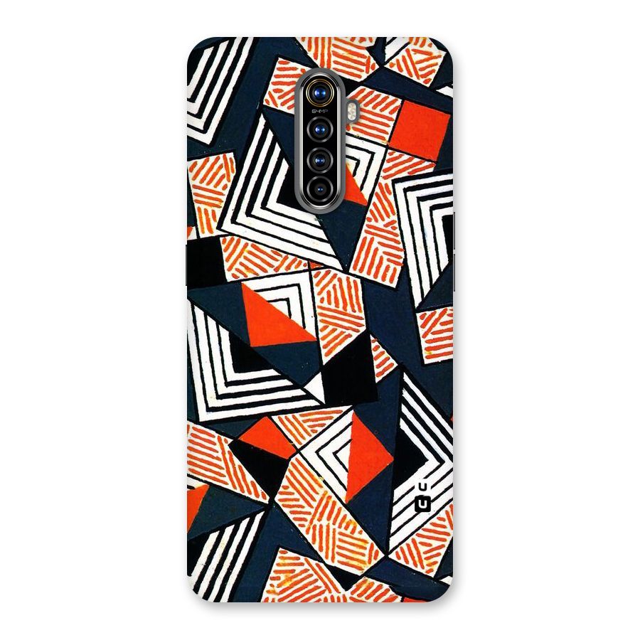 Colored Cuts Pattern Back Case for Realme X2 Pro