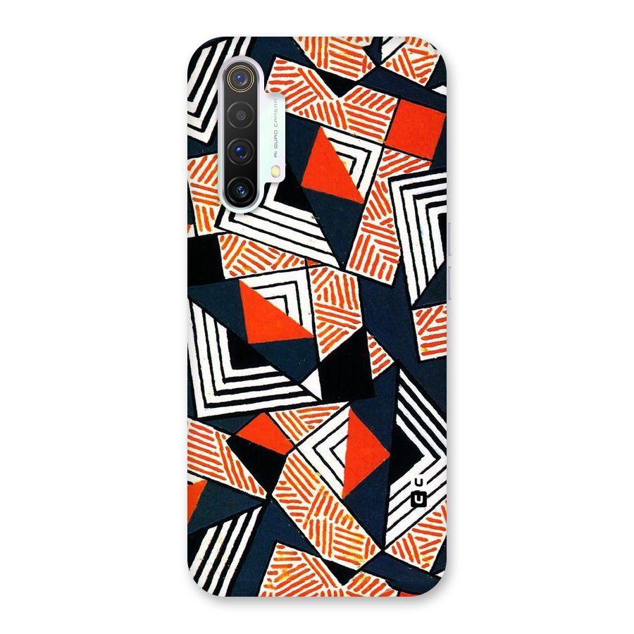 Colored Cuts Pattern Back Case for Realme X3