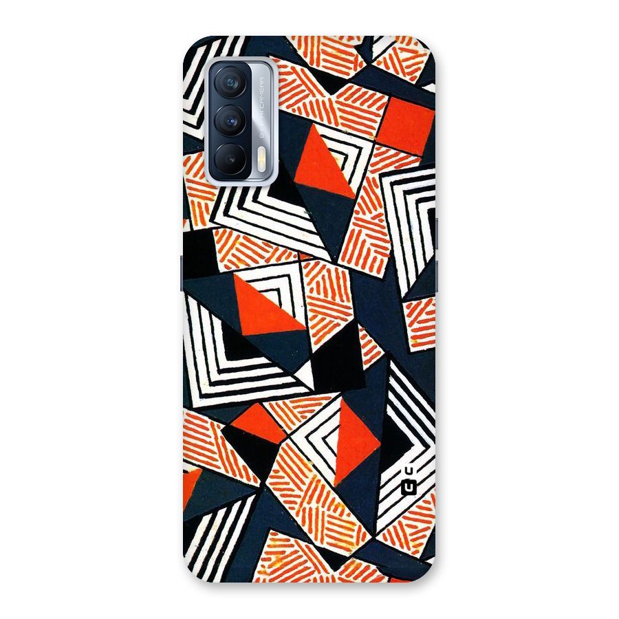 Colored Cuts Pattern Back Case for Realme X7