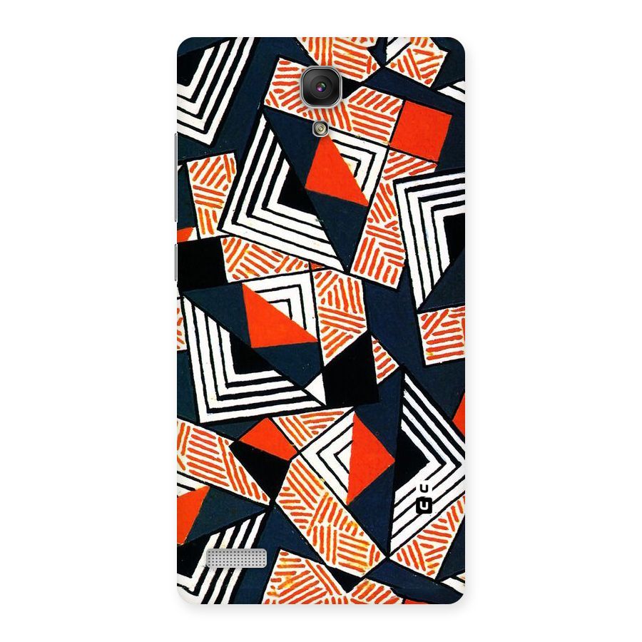 Colored Cuts Pattern Back Case for Redmi Note Prime