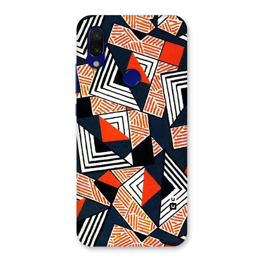 Colored Cuts Pattern Back Case for Redmi Y3