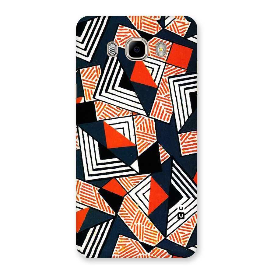 Colored Cuts Pattern Back Case for Samsung Galaxy J7 2016