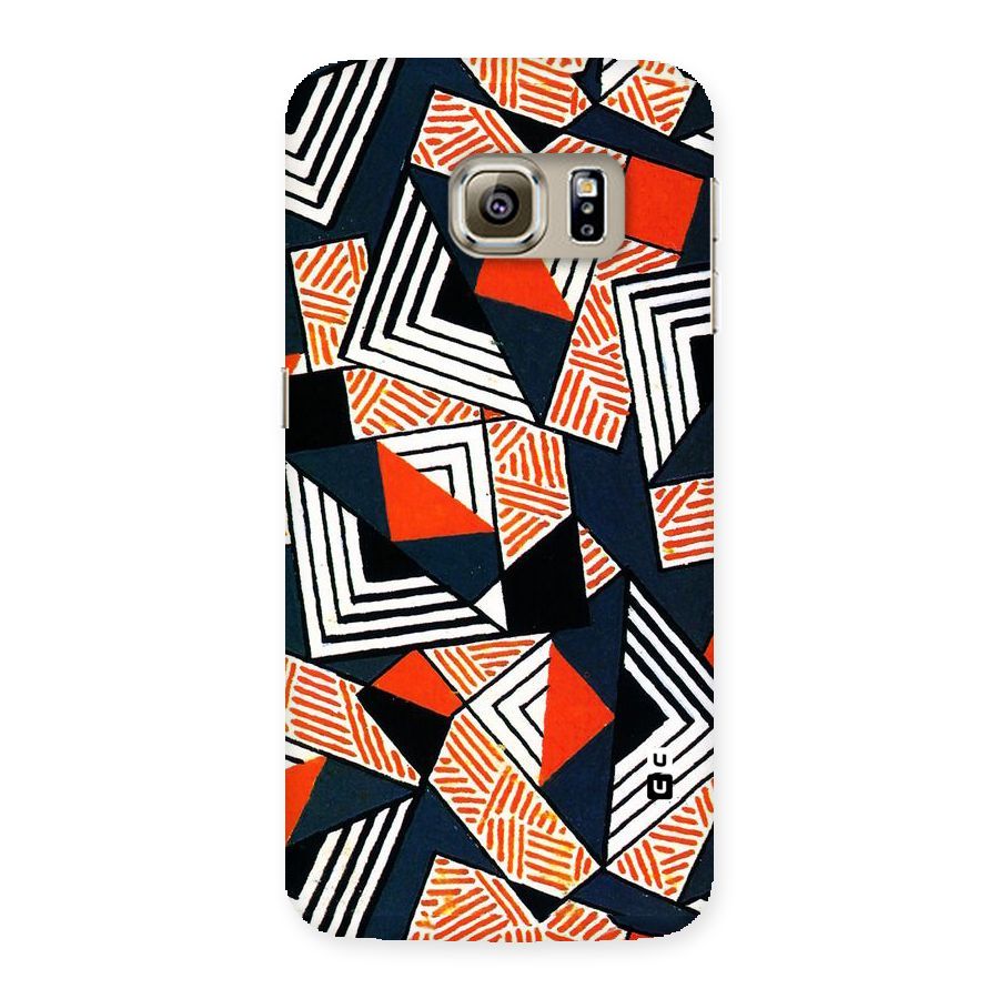 Colored Cuts Pattern Back Case for Samsung Galaxy S6 Edge Plus