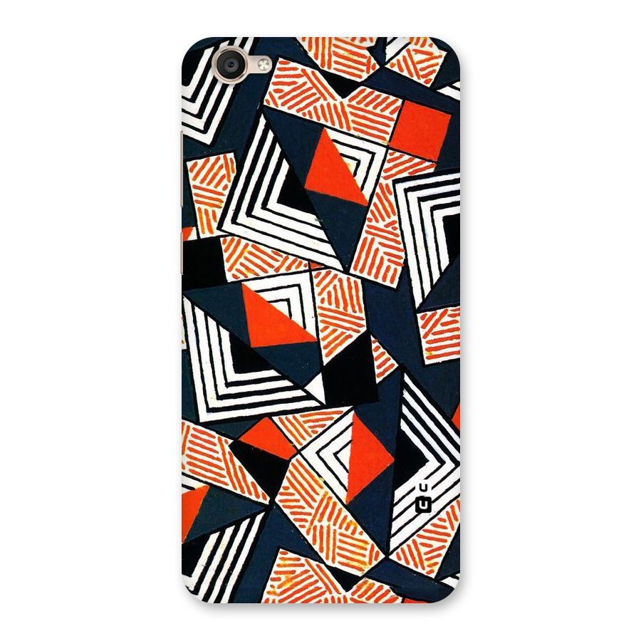 Colored Cuts Pattern Back Case for Vivo Y55s