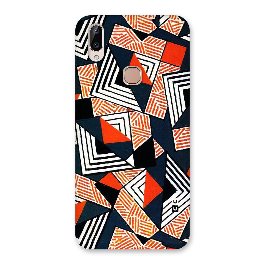 Colored Cuts Pattern Back Case for Vivo Y83 Pro