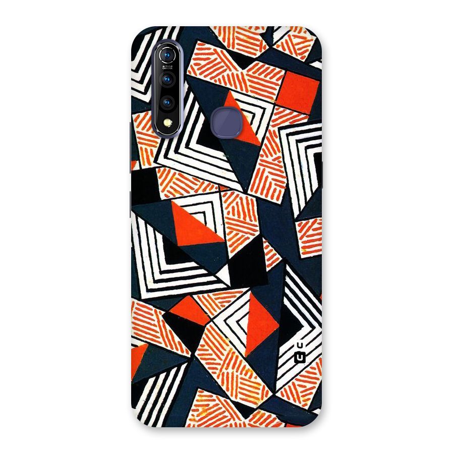 Colored Cuts Pattern Back Case for Vivo Z1 Pro