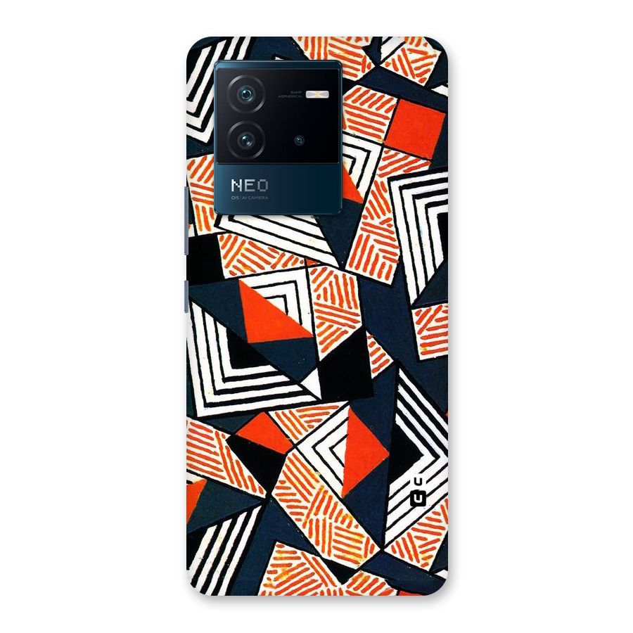 Colored Cuts Pattern Back Case for Vivo iQOO Neo 6 5G