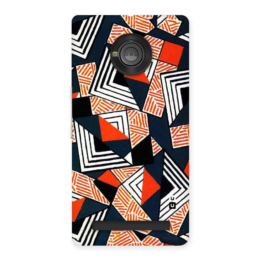 Colored Cuts Pattern Back Case for Yu Yunique