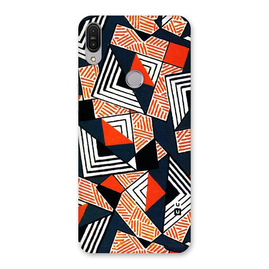 Colored Cuts Pattern Back Case for Zenfone Max Pro M1