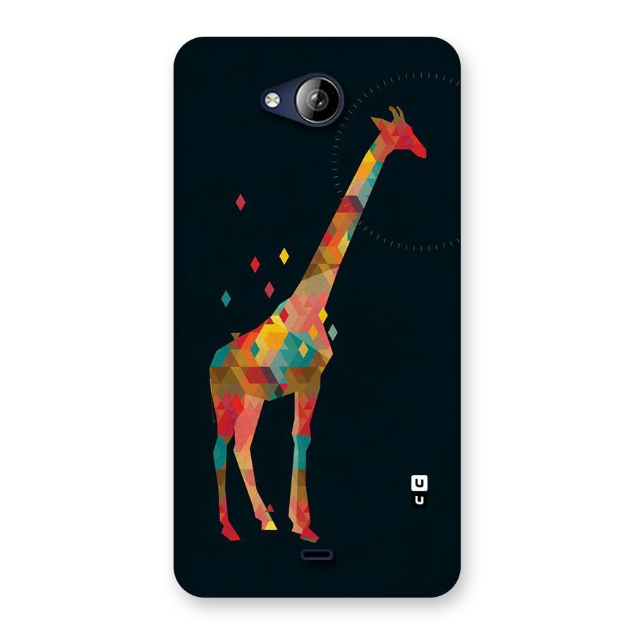 Colored Giraffe Back Case for Canvas Play Q355