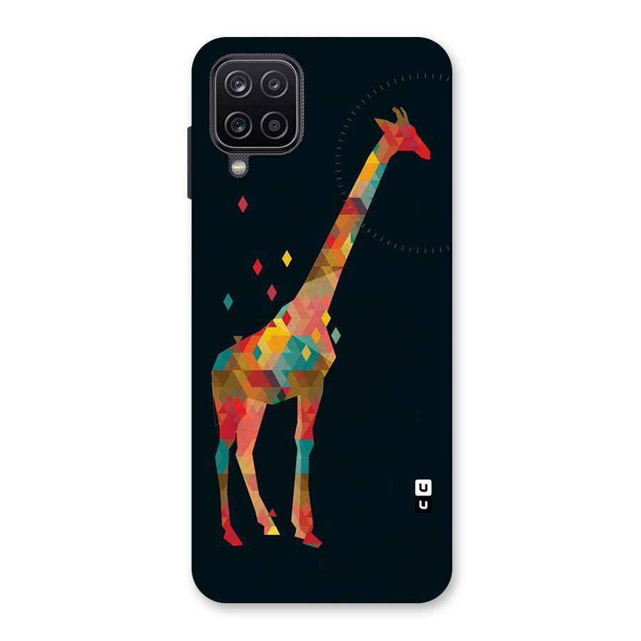 Colored Giraffe Back Case for Galaxy A12