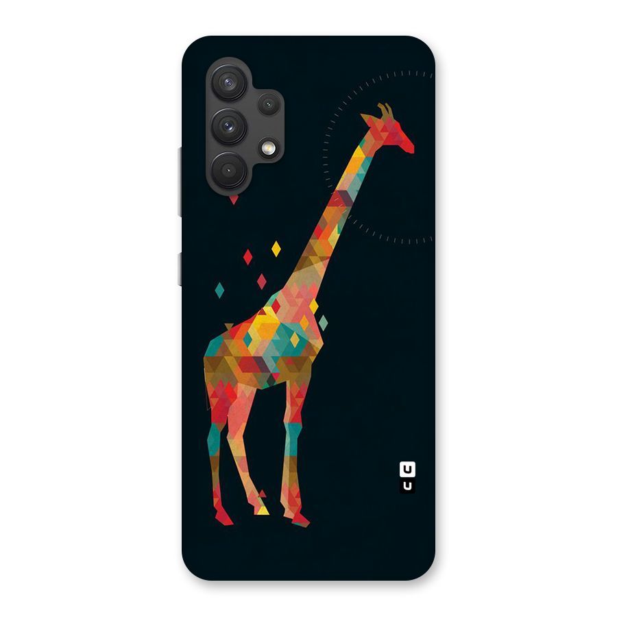 Colored Giraffe Back Case for Galaxy A32
