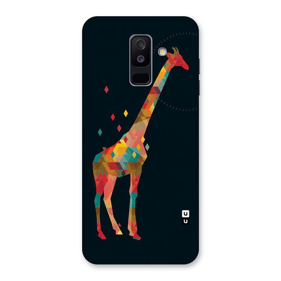 Colored Giraffe Back Case for Galaxy A6 Plus