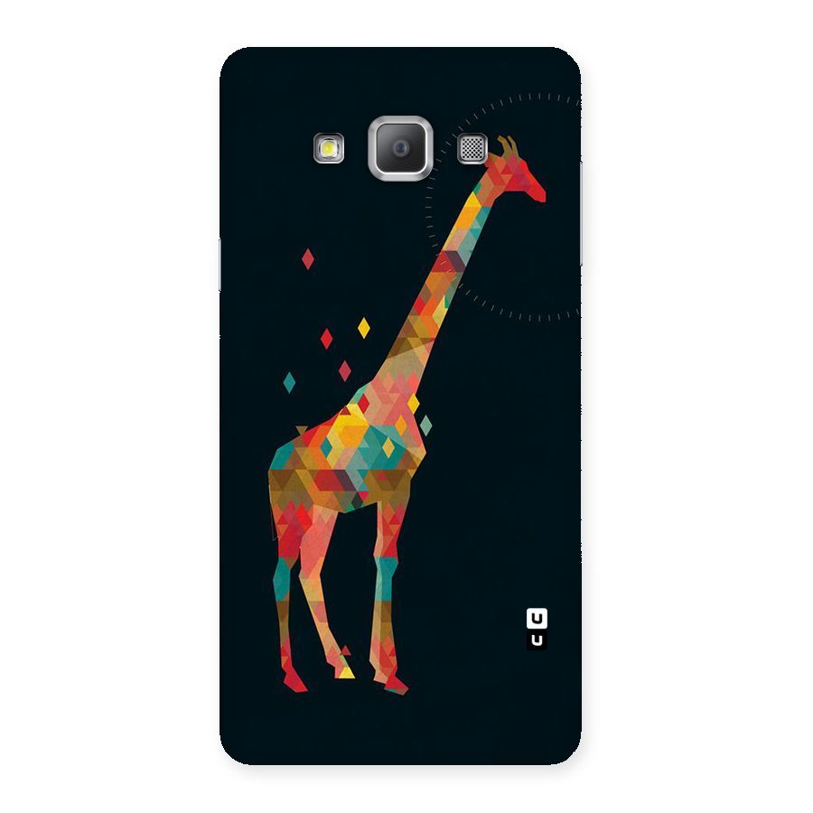 Colored Giraffe Back Case for Galaxy A7