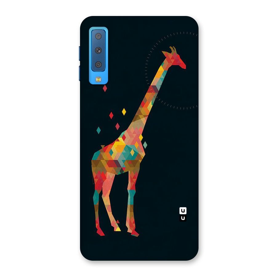 Colored Giraffe Back Case for Galaxy A7 (2018)