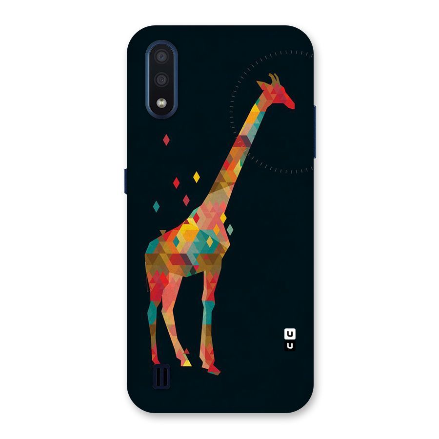 Colored Giraffe Back Case for Galaxy M01