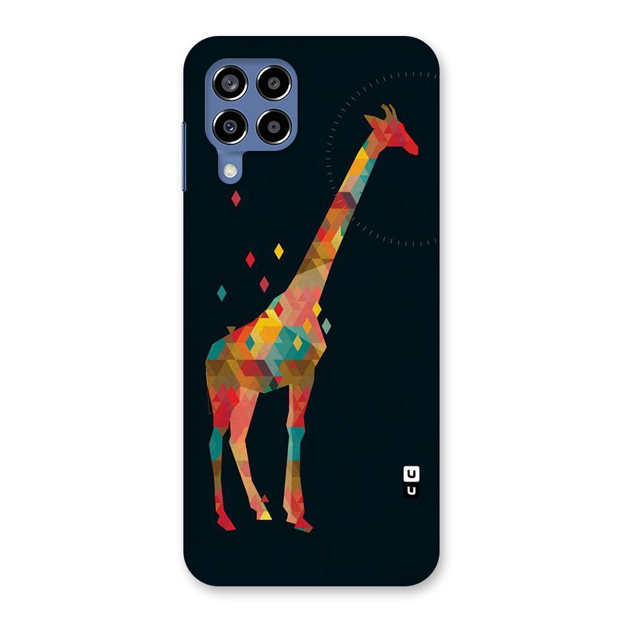 Colored Giraffe Back Case for Galaxy M53 5G