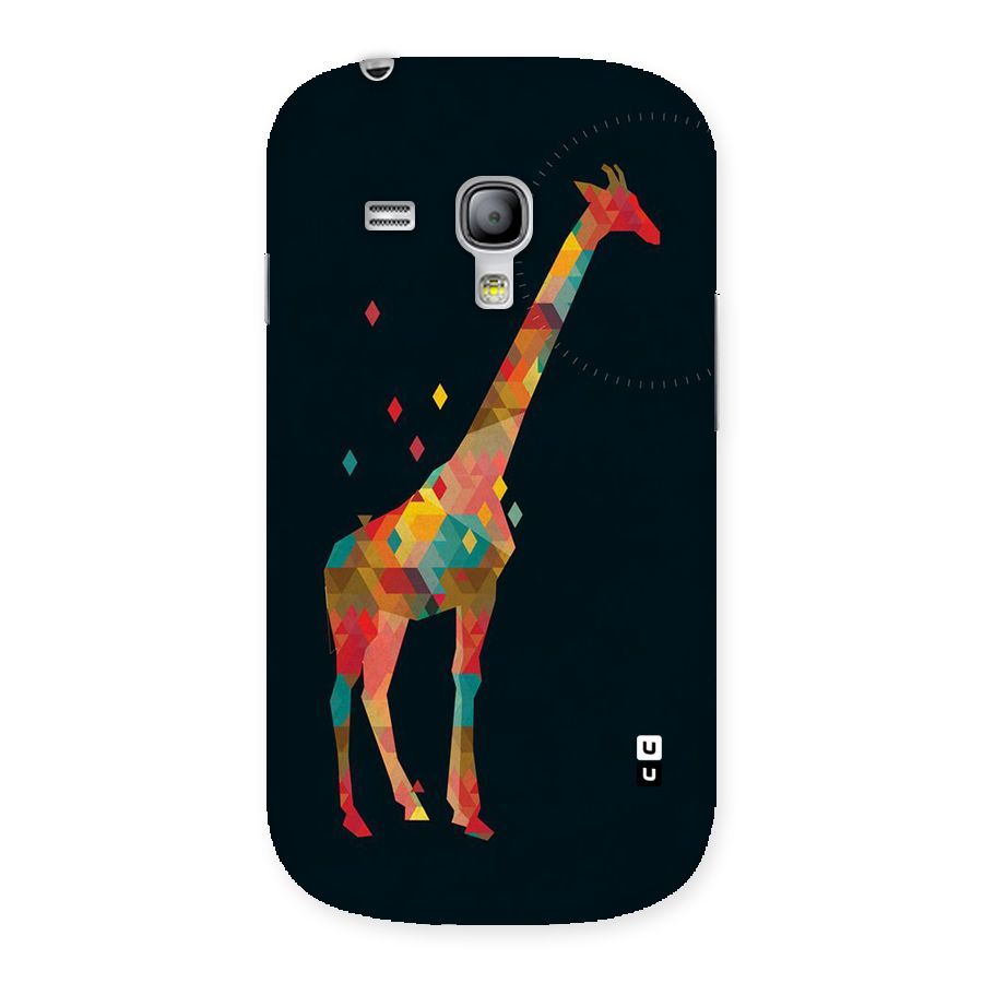 Colored Giraffe Back Case for Galaxy S3 Mini